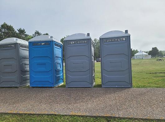 delivery and setup fees might apply depending on the location and rental period of the event restrooms